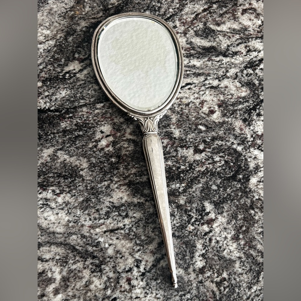 Vintage BIRKS STERLING‎ silver handheld mirror 1920-1940